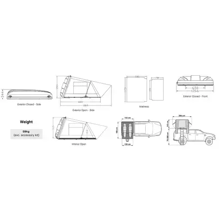Offroad-Superstore Tente de toit coque rigide ARB Esperance 2