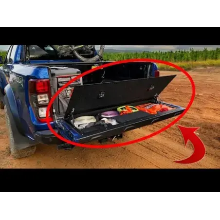 Modifica vano portaoggetti posteriore - Ford Ranger - Huracan Fabrication-Powdercoated