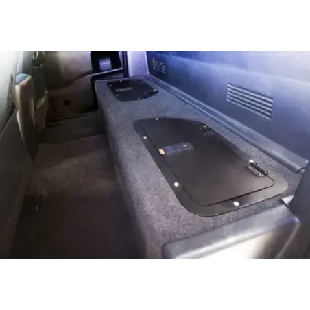 Ampio vano portaoggetti dietro i sedili Toyota Hi Lux (dal 2005 ad oggi) Doppia cabina - Grigio - Cabina extra