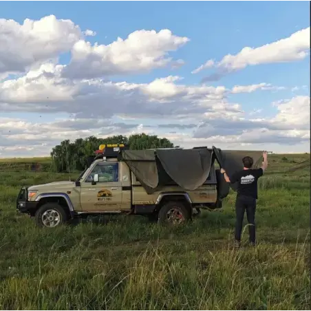 Achetez Big Country Ostrich Wing-rechterzijde-grijs-zwartau m