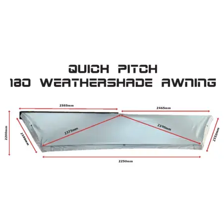 Achetez Quick Pitch 180° Awning - 2,6m-rhsau meilleur prix su