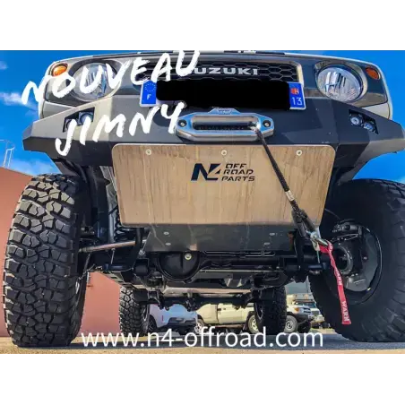 Dirty Roamer Ski de protection avant en aluminium de 8mm pour