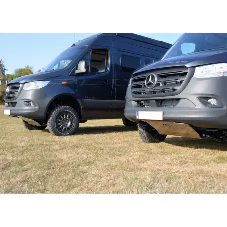 Dirty Roamer Ski protection avant aluminium 8mm Mercedes Spri