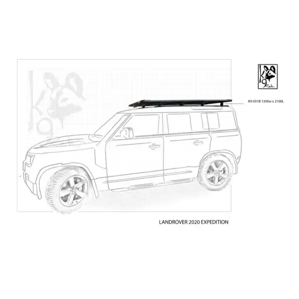Achetez Eezi-awn K9 Roofrack Land Rover Defender 110 (2020-)-