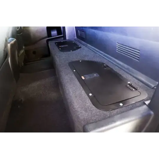 Ampio vano portaoggetti dietro i sedili Toyota Hi Lux (dal 2005 ad oggi) Doppia cabina - Grigio - Doppia cabina