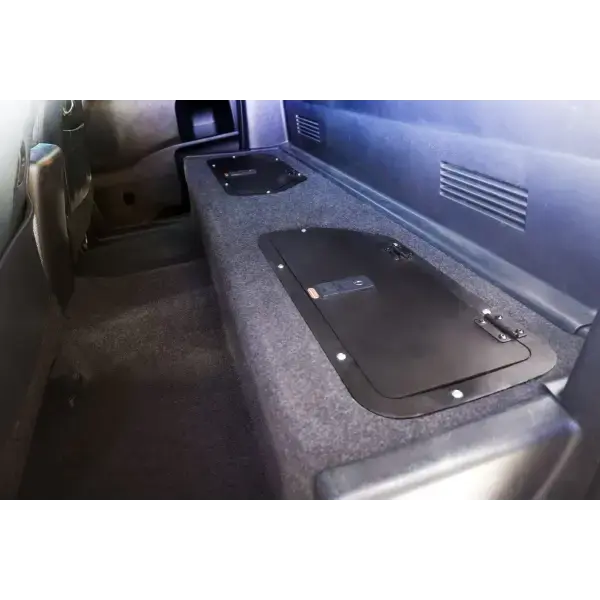 Ampio vano portaoggetti dietro i sedili Toyota Hi Lux (dal 2005 ad oggi) Doppia cabina - Grigio - Doppia cabina