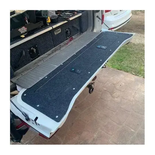 Huracan Fabrication Land Cruiser 100 series Tailgate Storage Mod-Marine Carpet