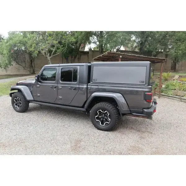 Bushtech Canopy Jeep Gladiator-Smooth aluminium-Niet geïsoleerd-With LED light