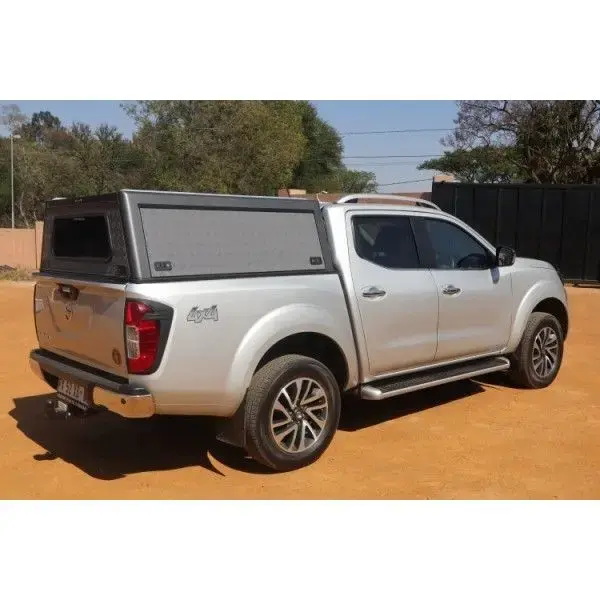 Bushtech Canopy Nissan Navara (2017-2021) Double-Cab Smooth aluminium-Insulated-With LED light