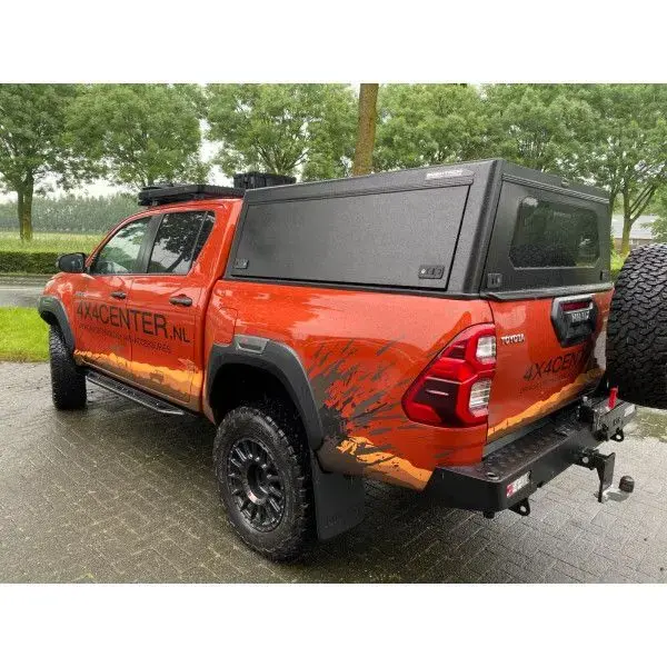 Bushtech Premium Canopy Toyota Hi Lux Revo (2016-present) Double-Cab Smooth aluminium