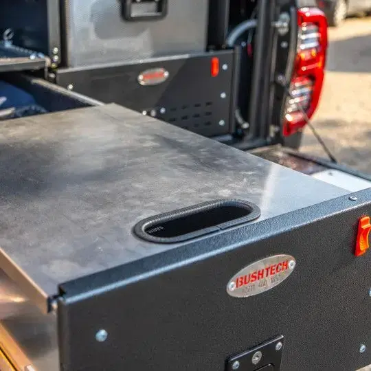 Bushtech Stainless Steel Table Top Drawer system-Unequal Drawers