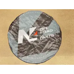 Dirty Roamer Cache couvre roue noir logo N4 Offroad Ø80 cm po