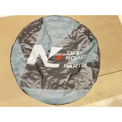 Dirty Roamer Cache couvre roue noir logo N4 Offroad Ø83 cm po