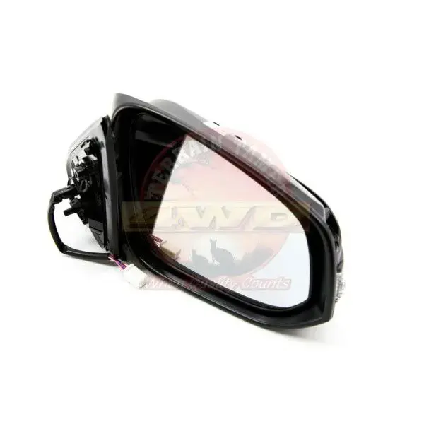 MIRROR OUTER R/H BLACK WITH SIDE LAMP MARK:R792