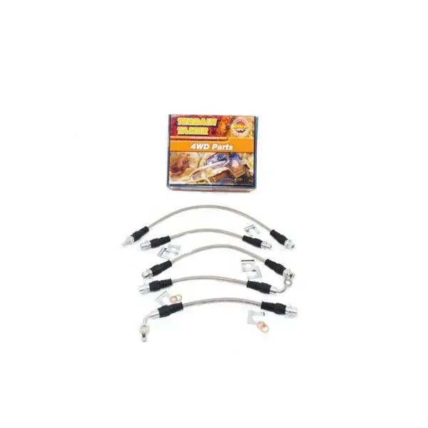 KIT DE FLEXIBLES DE FREIN TRÉSSÉS POUR RÉHAUSSE 50MM