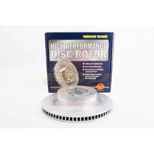 DISQUE DE FREIN POINTÉ/RAINURÉ AVANT 354MM ROUES 18&20"