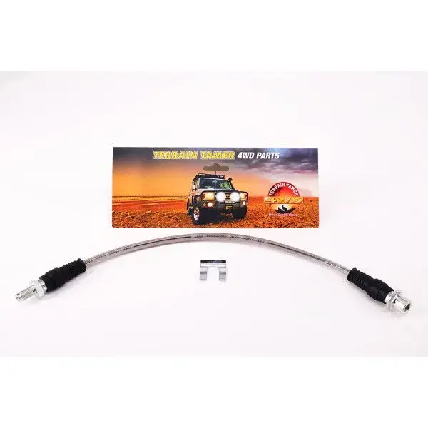 FLEXIBLE DE FREIN TRÉSSÉ CENTRAL ARRIÈRE GAUCHE ABS +50MM