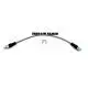 FLEXIBLE DE FREIN TRÉSSÉ ARRIÉRE CHASSIS/DIFF SANS ABS