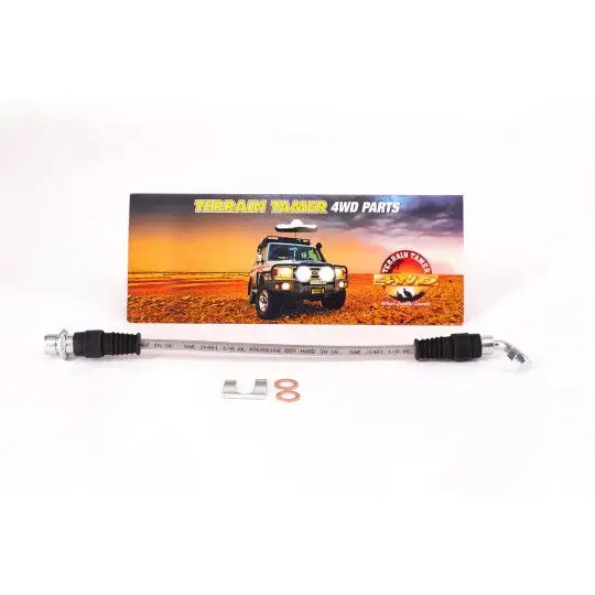 FLEXIBLE DE FREIN TRÉSSÉ ARRIÉRE GAUCHE SANS ABS