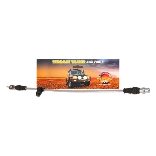 FLEXIBLE DE FREIN TRÉSSÉ AVANT DROIT +50MM