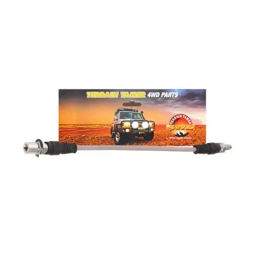 FLEXIBLE DE FREIN TRESSÉ AVANT CENTRAL CHASSIS - DIFF +50MM