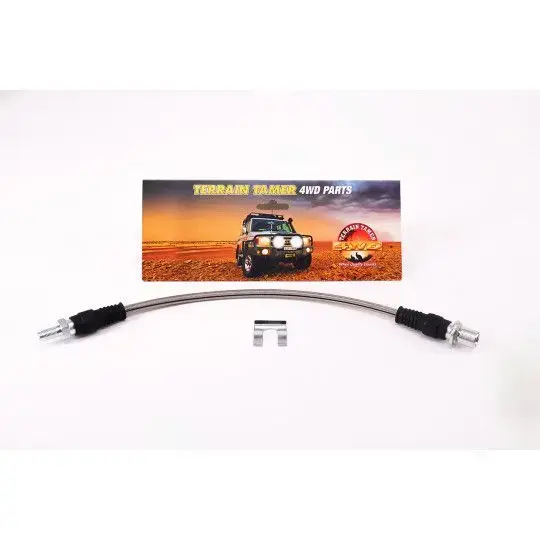 FLEXIBLE DE FREIN TRESSÉ ARRIÈRE CENTRAL CHASSIS - PONT +50M