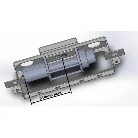 Dirty Roamer Platine de treuil intégrée au pare-chocs d'origi