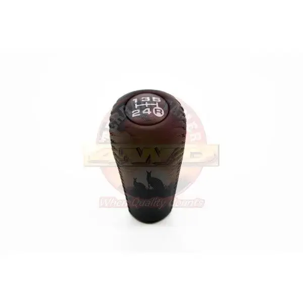 KNOB SHIFT LEVER LEATHER BLACK 5 SPEED