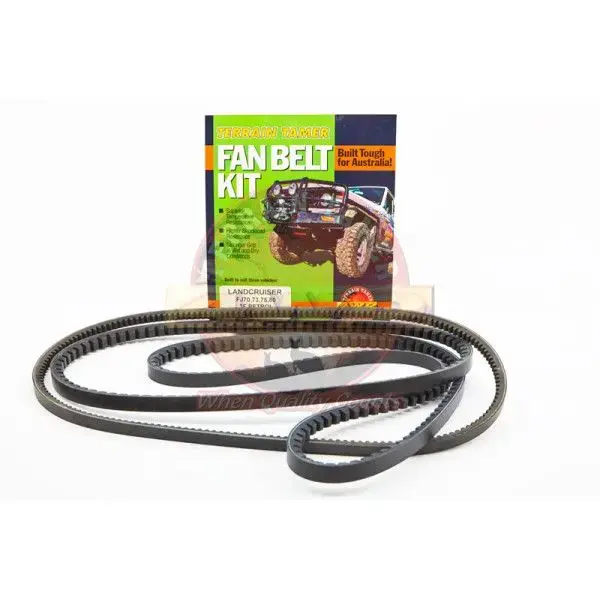 JEU COMPLET DE COURROIES D'ACCESSOIRES + CLIM SAUF FJ80 3FE