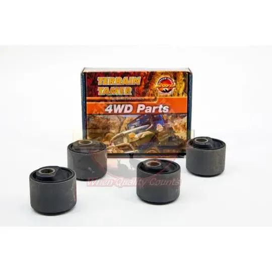 KIT SILENT-BLOCS EXCENTRIQUES CAOUTCHOUC RÉHAUSSE +50MM