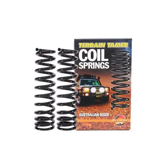 COIL SPRINGS PAIR FRONT TAPERED WIRE RAISE 45-50MM 0-50KG