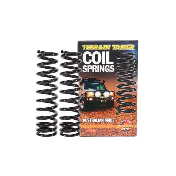 COIL SPRINGS PAIR FRONT TAPERED WIRE RAISE 45-50MM 0-50KG