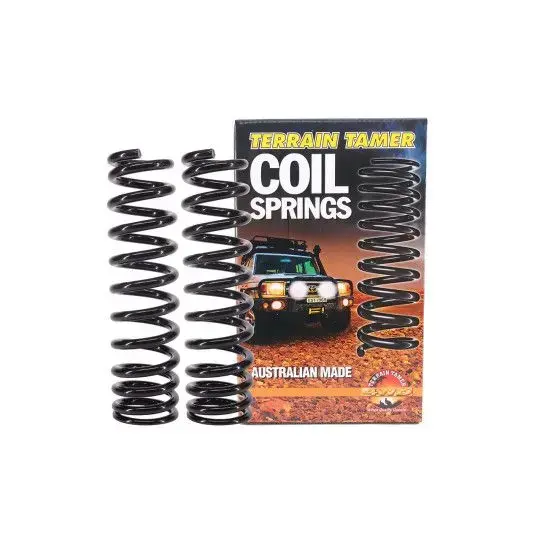 COIL SPRING PAIR FRONT TAPERED WIRE RAISE 45-50MM 50-100KG