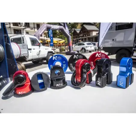 Dirty Roamer Arrêt de corde 8T en aluminium anodisé bleu pour