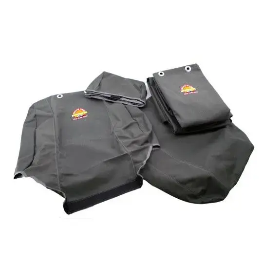 TT SEAT COVER SET CANVAS GREY 2 X FRT BUCKETS 1 X REAR BENCH