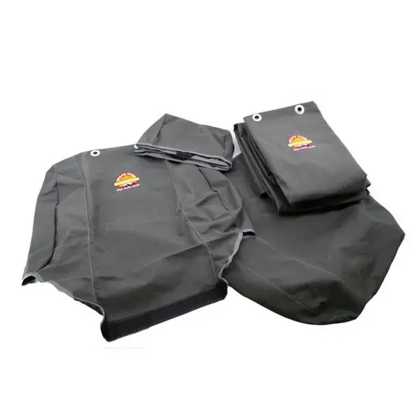 TT SEAT COVER SET CANVAS GREY 2 X FRT BUCKETS 1 X REAR BENCH