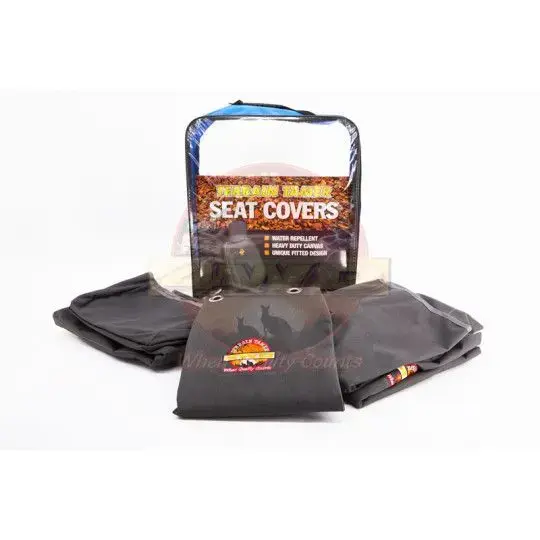 SEAT COVER SET FRONT BUCKET + PASS 3/4 BENCH GREY