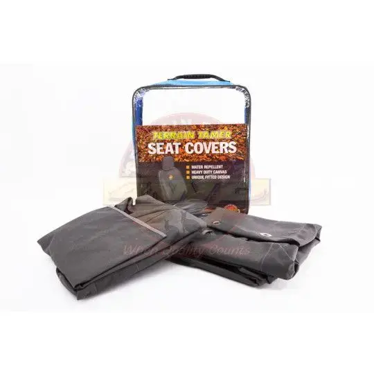 SEAT COVER SET FRONT DRIVER + PASS BUCKETS GREY