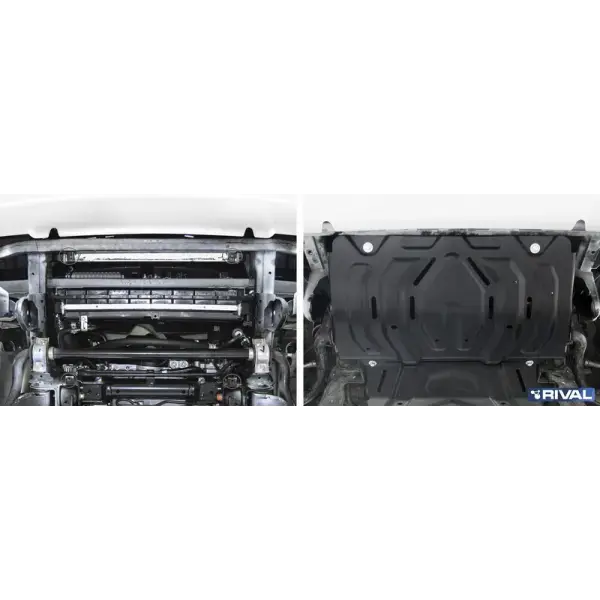 Offroad-Superstore.it PLAQUE PROTECTION 3 mm RIVAL ACIER RADI