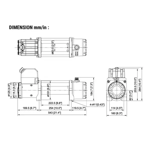 Offroad-Superstore.it TREUIL COME UP GIO 100 12V COME UP