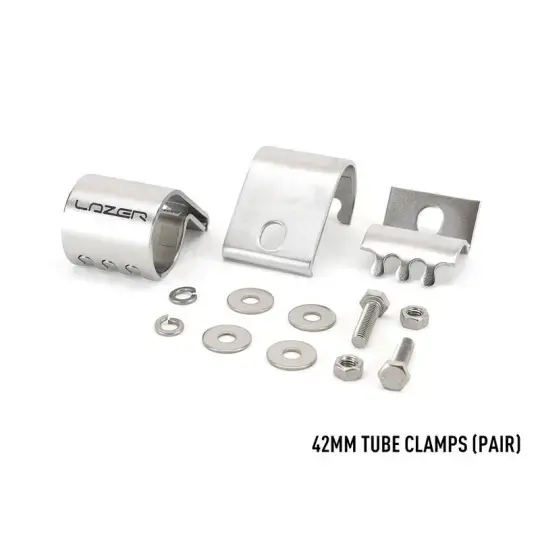 Offroad-Superstore.it BRIDE DE MONTAGE INOX - TUBE Ø 42mm (la