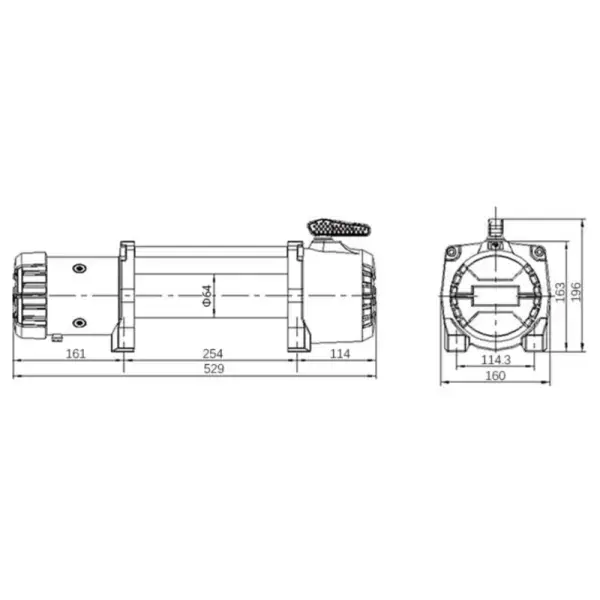 Offroad-Superstore.it TREUIL TMAX EW9500 (4300KG) 12V MUSCLEL