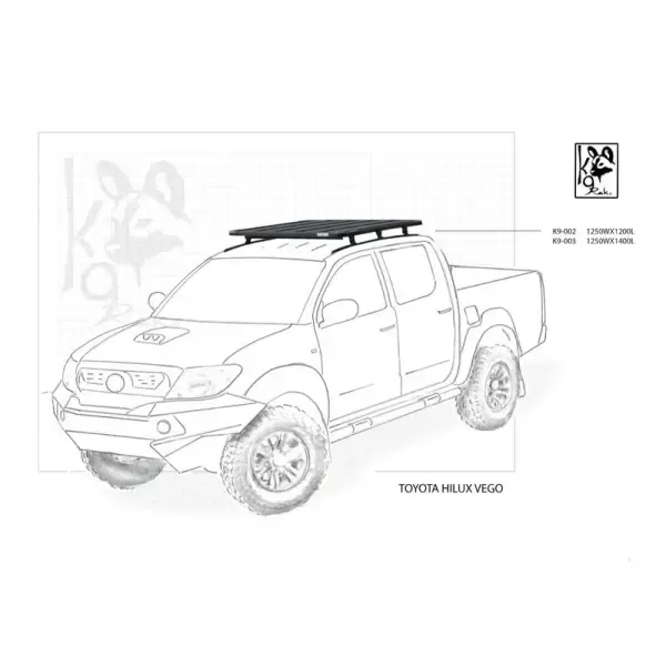 Achetez Eezi-awn K9 Roofrack Toyota Hi Lux Vigo (2005-2015)-e