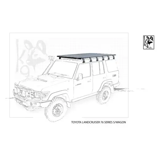 Achetez Eezi-awn K9 Roofrack Toyota Landcruiser 76-1400 X 240