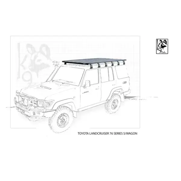 Achetez Eezi-awn K9 Roofrack Toyota Landcruiser 76-1400 X 240