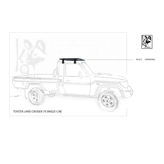 Achetez Eezi-awn K9 Roofrack Toyota Landcruiser 79-single Cab