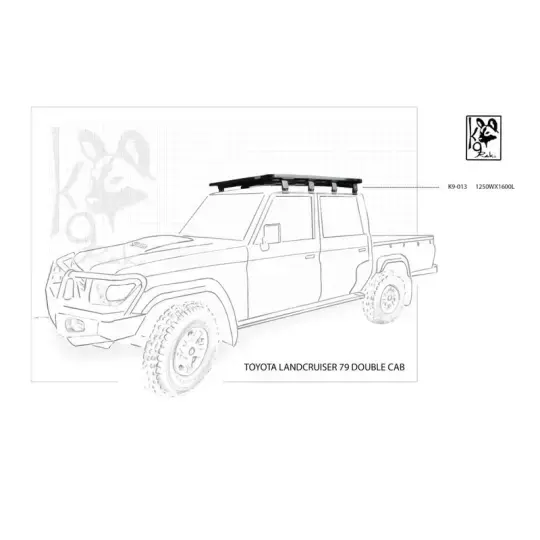 Achetez Eezi-awn K9 Roofrack Toyota Landcruiser 79-double Cab