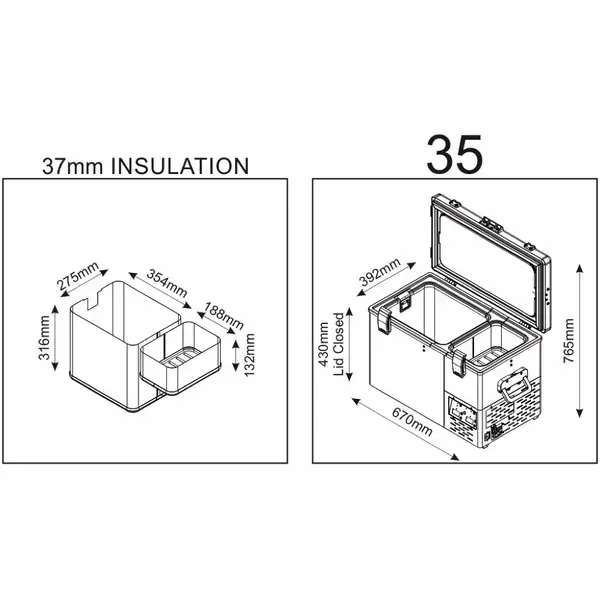 Achetez National Luna Nl35 Legacy Smart Qc Dual Refrigerator 