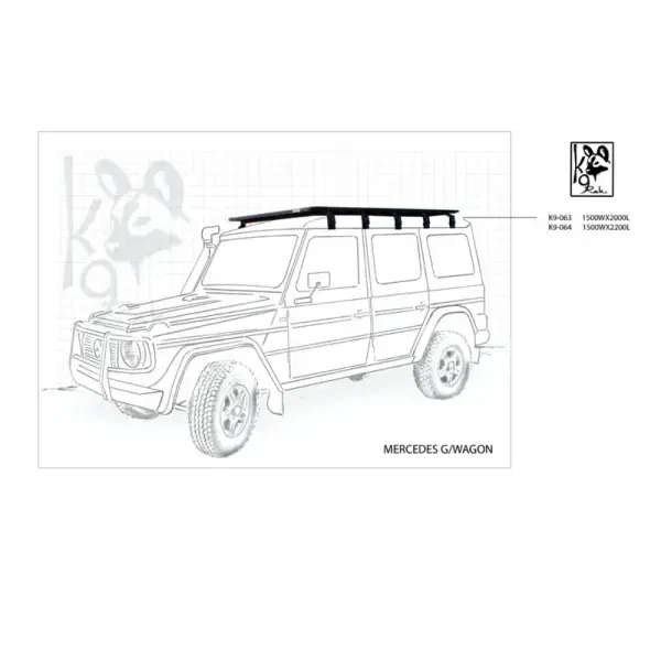 Achetez Eezi-awn K9 Roofrack Mercedes G-class-1500 X 2200 Mm 