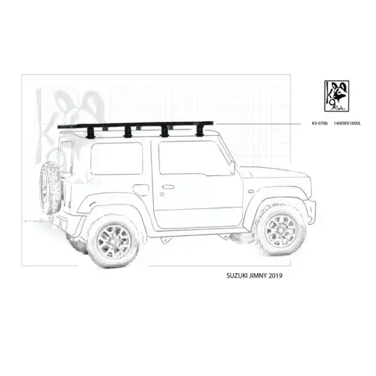 Achetez Eezi-awn K9 Roofrack Suzuki Jimny-1400 X 1800 Mm au m